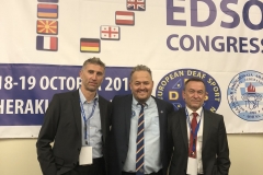Naši delegáti s novým prezidentom EDSO -Josifom Stavrakakisom z Grécka